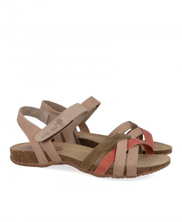 Multicolor CrissCross Strap Sandal Interbios 4486