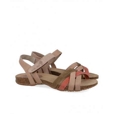Sandalia multicolor tiras cruzadas Interbios 4486