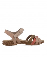 Multicolor CrissCross Strap Sandal Interbios 4486