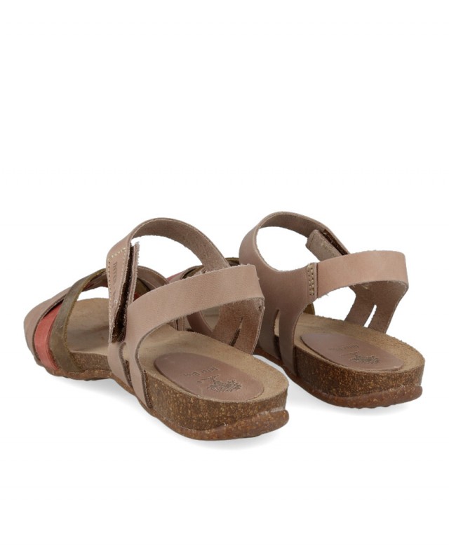 Multicolor CrissCross Strap Sandal Interbios 4486