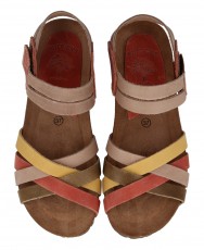 Sandalias de tiras multicolor cuña Interbios 5338 Sandalias de tiras multicolor cuña Interbios 5338