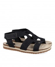 Black Braided Bio Sandal Interbios 2200 Black Braided Bio Sandal Interbios 2200