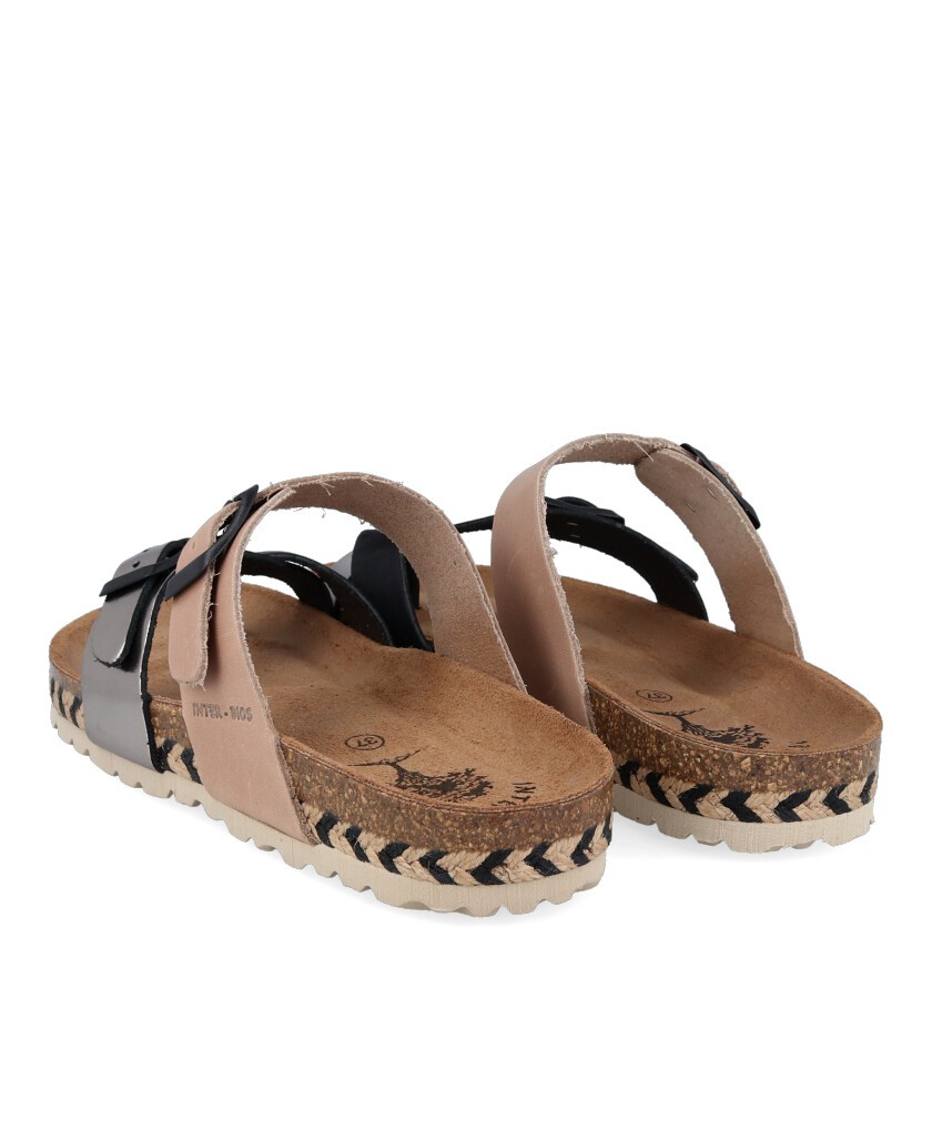 Metallic Toe Post Bio Sandal Interbios 7212 CF