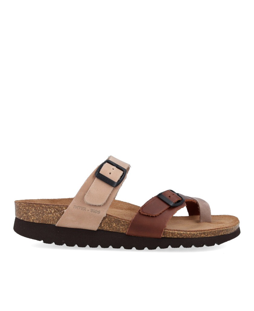 Sandalia Bio de dedo multicolor Interbios 7212-MM