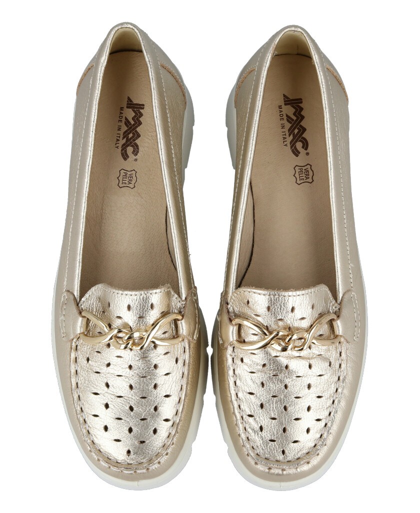 Mocasines dorados mujer Imac 755110 26747/013