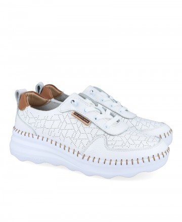 Happy Monk Calpe-002 leather sneakers