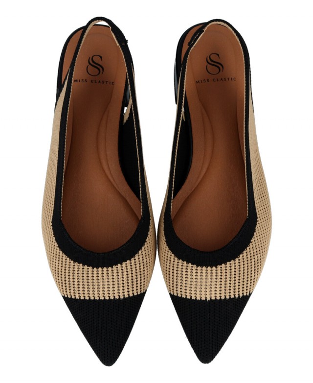 Zapato plano destalonado Miss Elastic Bayden 76411