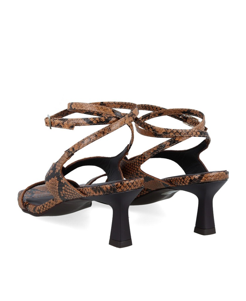 Animal Print Heeled Sandals Bryan Gara 6609