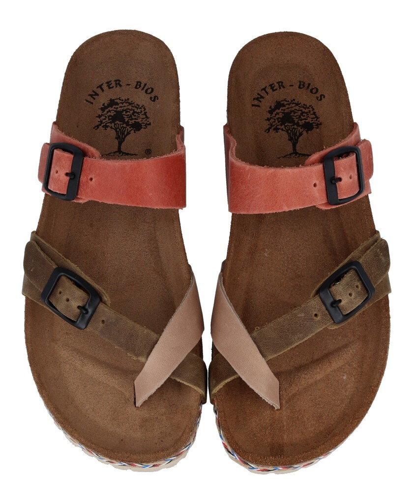 Multicolor Buckled Sandal Interbios 7212 C