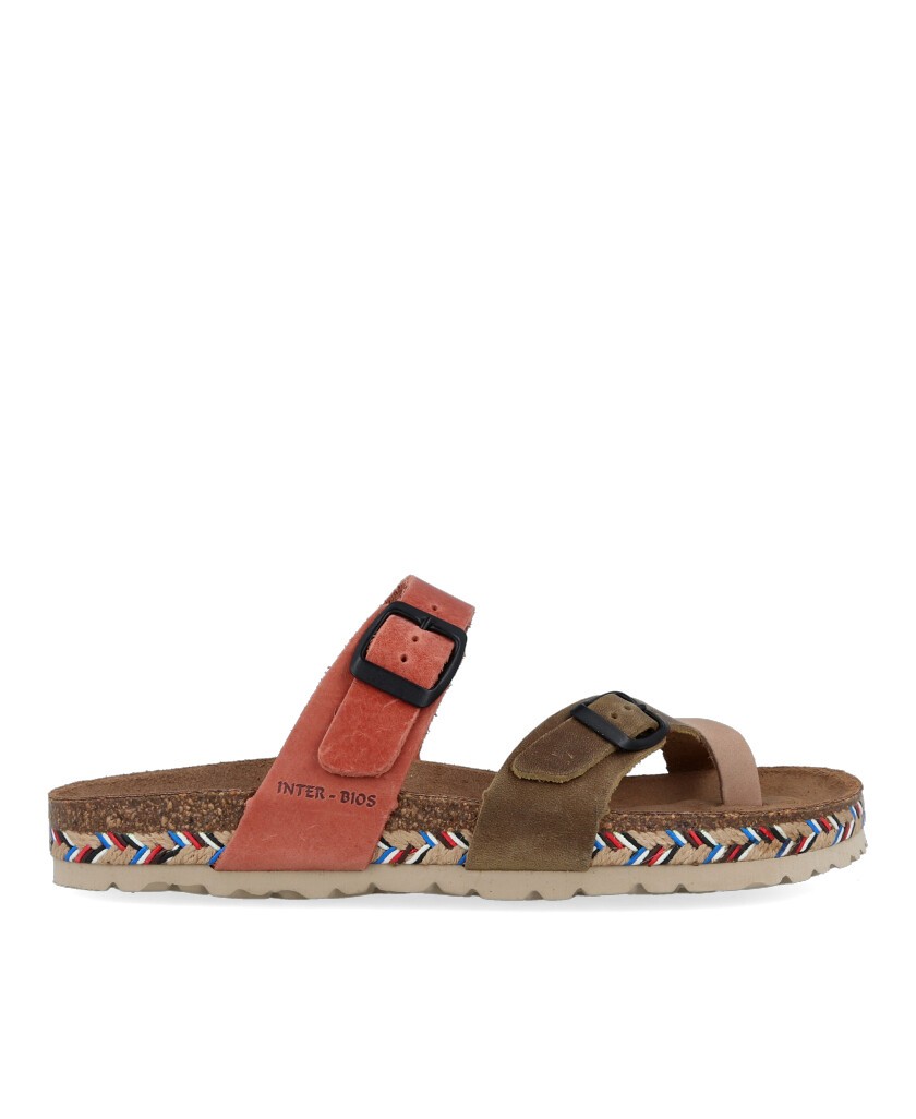 Multicolor Buckled Sandal Interbios 7212 C
