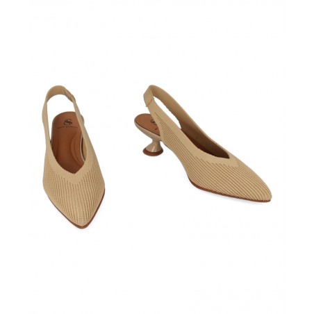 Miss Elastic 76626 Slingback Court Shoes