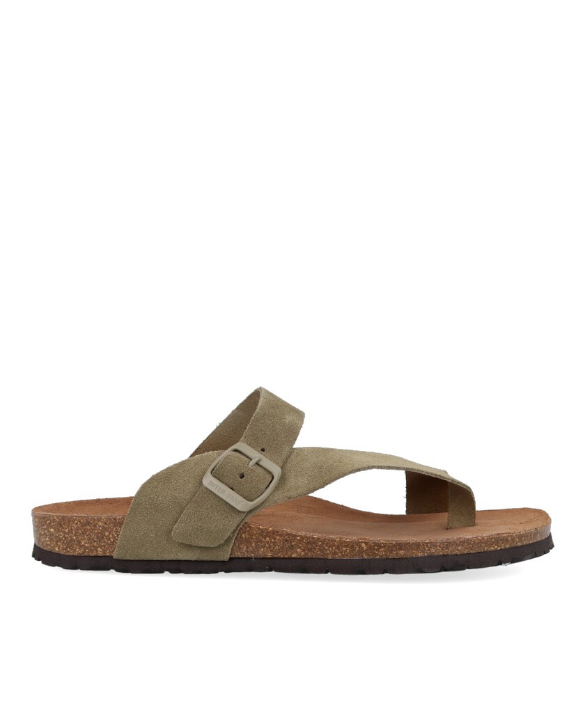 Green Toe Post Sandal for Men Interbios 9511