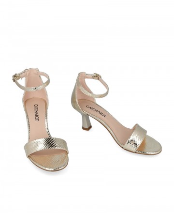 Patricia Miller 6767 Metallic Heeled Shoes