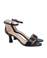 Patricia Miller 6767 Black Heeled Sandals Patricia Miller 6767 Black Heeled Sandals