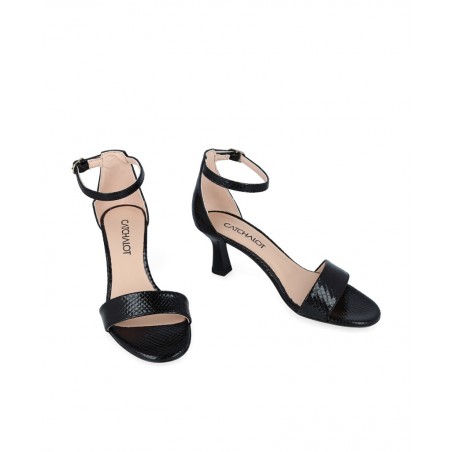 Sandalias negras de tacón Patricia Miller 6767