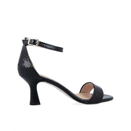Patricia Miller 6767 Black Heeled Sandals