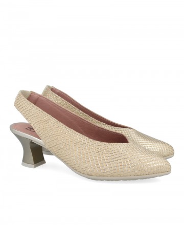 Zapato de salón de piel grabada Pitillos 10510