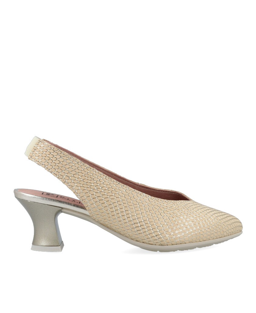 Pitillos 10510 Embossed Leather Court Shoe