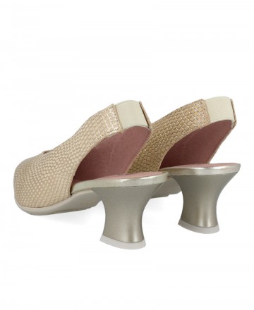 Pitillos 10510 Embossed Leather Court Shoe