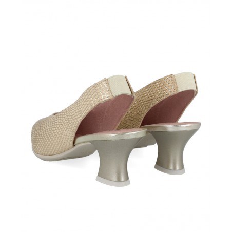 Pitillos 10510 Embossed Leather Court Shoe