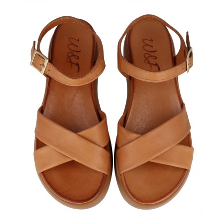 Sandalias de plataforma de piel W&F Aura 02-2521