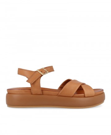 W&F Aura 02-2521 platform leather sandals