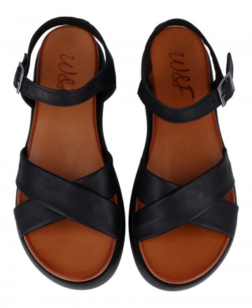 W&F Aura 02-2521crossed straps sandals