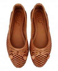 Bailarinas de piel troqueladas W&F Camille C-2 Bailarinas de piel troqueladas W&F Camille C-2