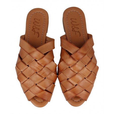 W&F Hera B-4 leather Mule sandal
