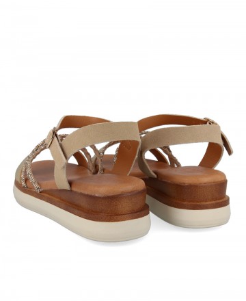 Mustang Daniela 54477 low wedge sandals