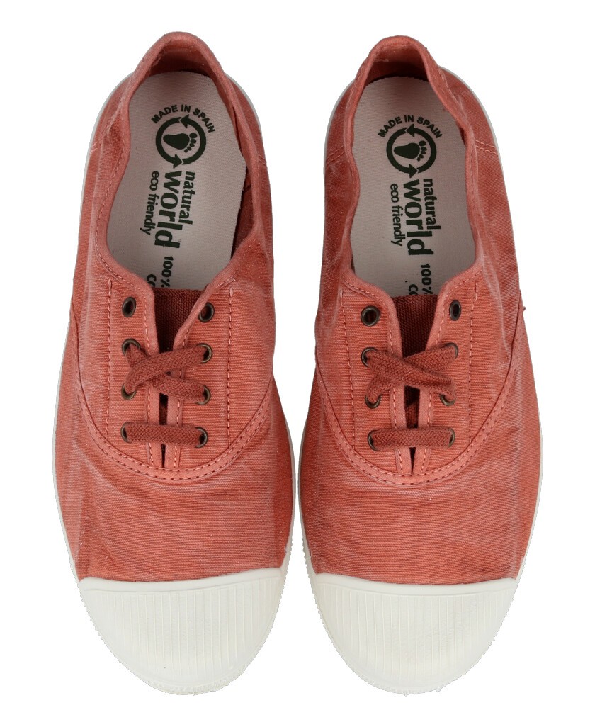 Zapatillas de lona Natural World Old Lavanda 102E
