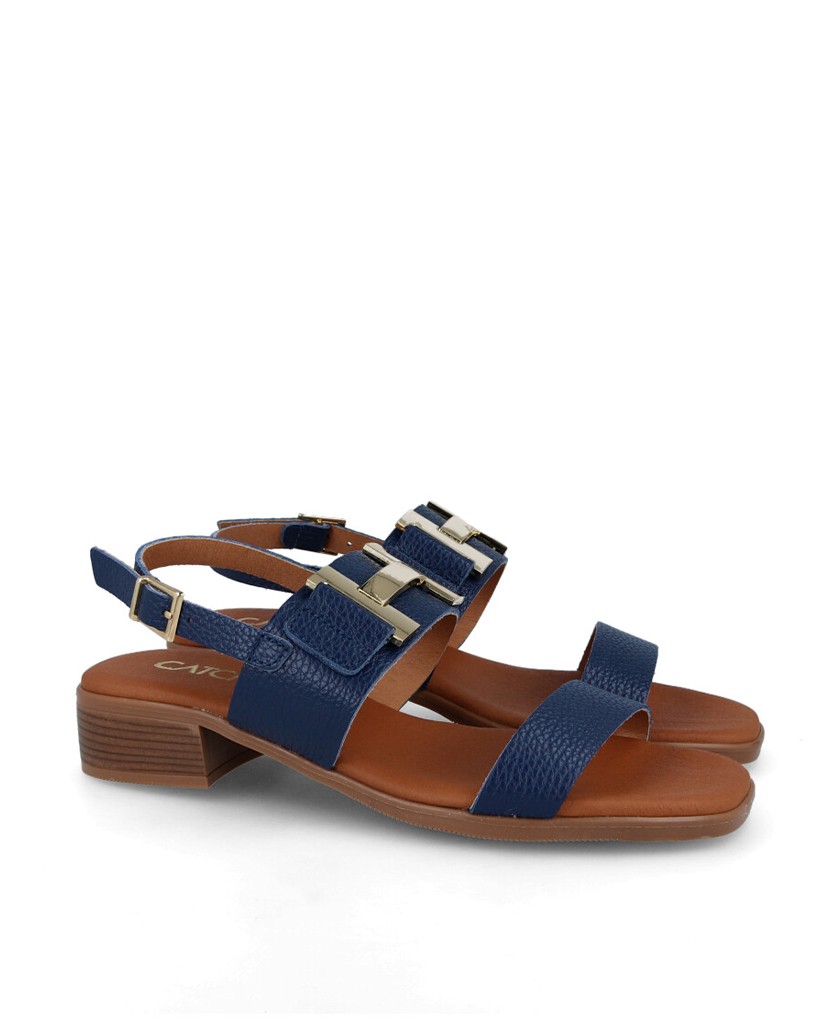 Catchalot 5606 Navy Low Heel Sandal