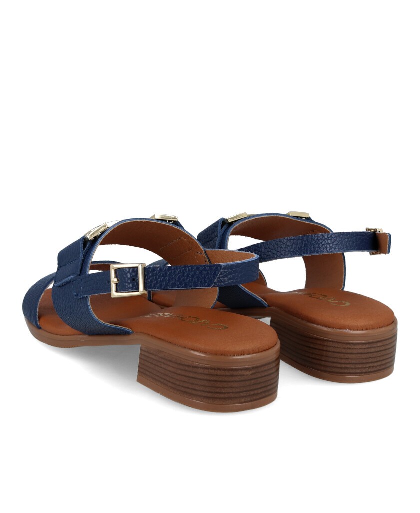 Catchalot 5606 Navy Low Heel Sandal