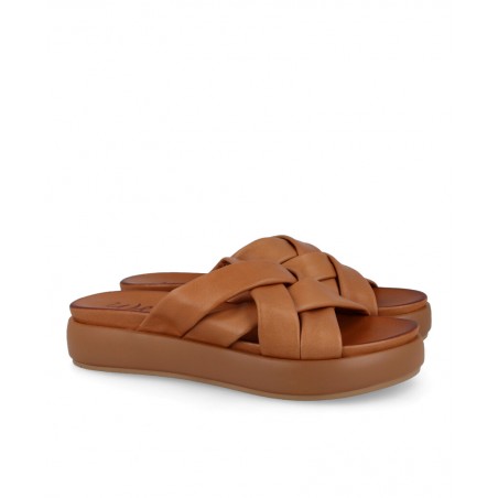 W&F Lyssa K-2 Women's Brown Platform Sandal