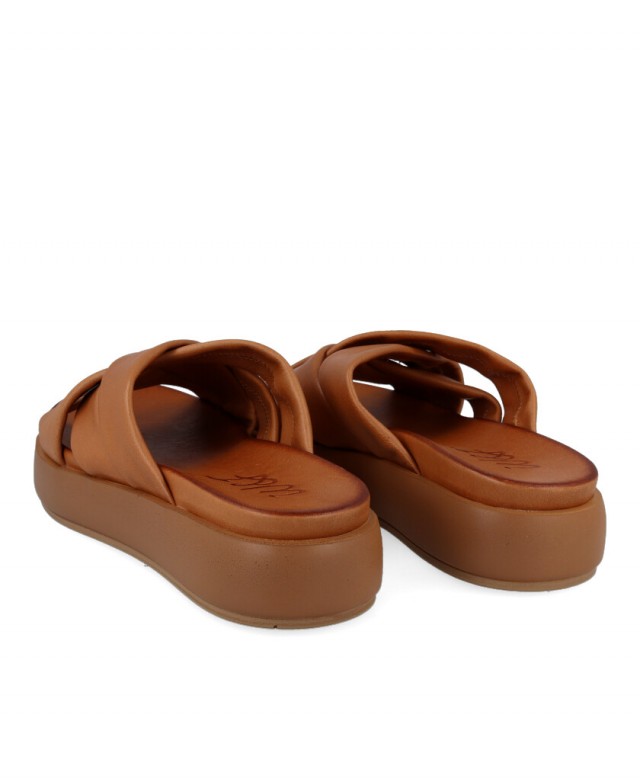 W&F Lyssa K-2 Women's Brown Platform Sandal