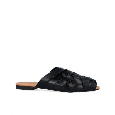 W&F Hera B-4 Women's Leather Peep Toe Sandal