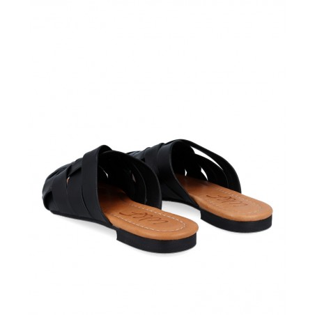 W&F Hera B-4 Women's Leather Peep Toe Sandal
