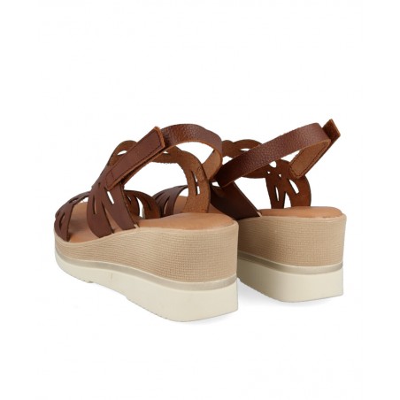 Brown Wedge Sandals Andares 260421