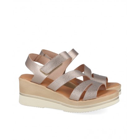 Metallic Wedge Sandals Andares 260615