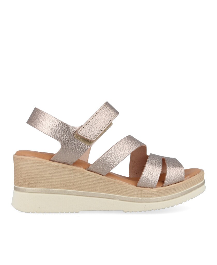 Metallic Wedge Sandals Andares 260615