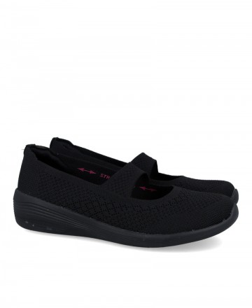 Merceditas elásticas negras Skechers Arya 158989