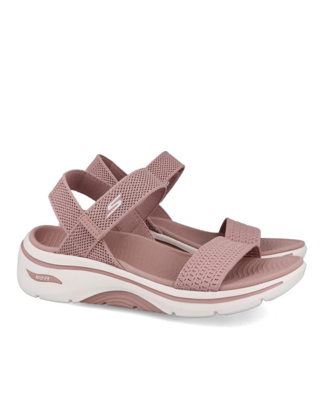 Skechers 140874 Go Walk 2.0 pink sandals