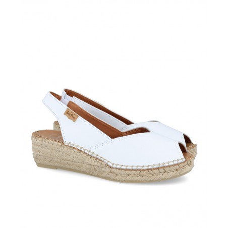 Alpargatas blancas peep toe Toni Pons Bernia-P