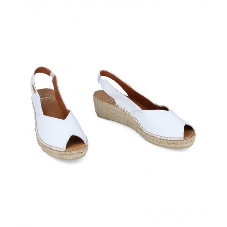 Alpargatas blancas peep toe Toni Pons Bernia-P