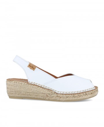 Alpargatas blancas peep toe Toni Pons Bernia-P