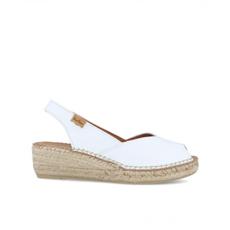 Alpargatas blancas peep toe Toni Pons Bernia-P