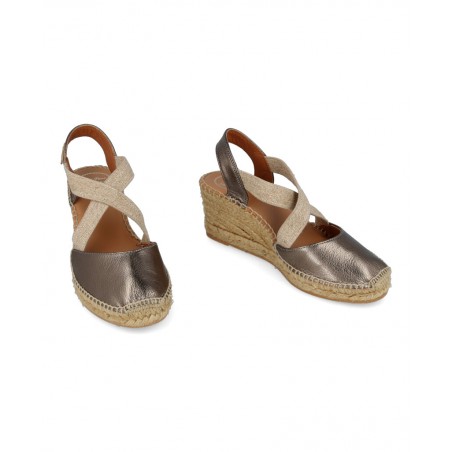 Toni Pons Fabi metallic wedge espadrilles