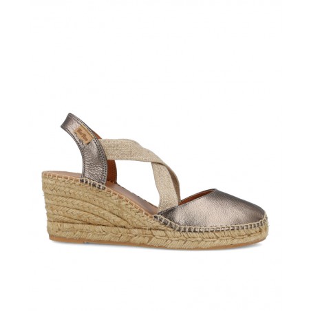 Toni Pons Fabi metallic wedge espadrilles