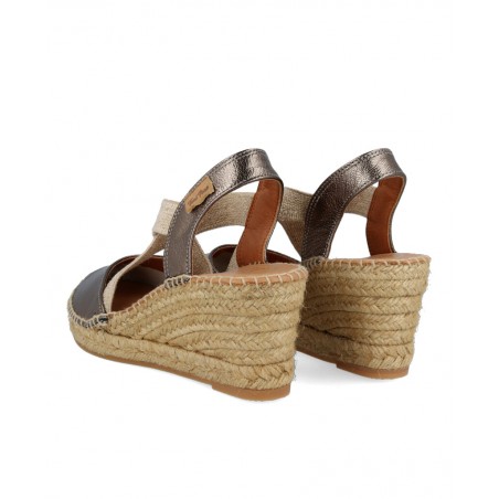 Toni Pons Fabi metallic wedge espadrilles