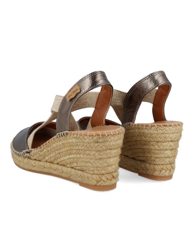 Toni Pons Fabi metallic wedge espadrilles